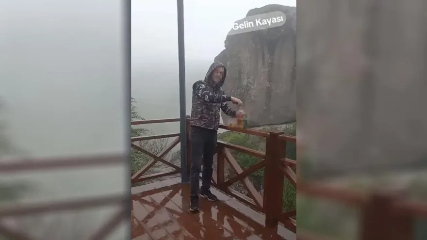 Gelin Kayası’nda İçki İçen Şahsa Yasal İşlem Başlatıldı